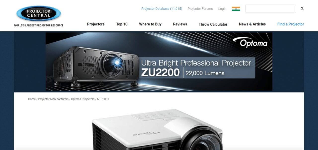 Optoma ML750ST