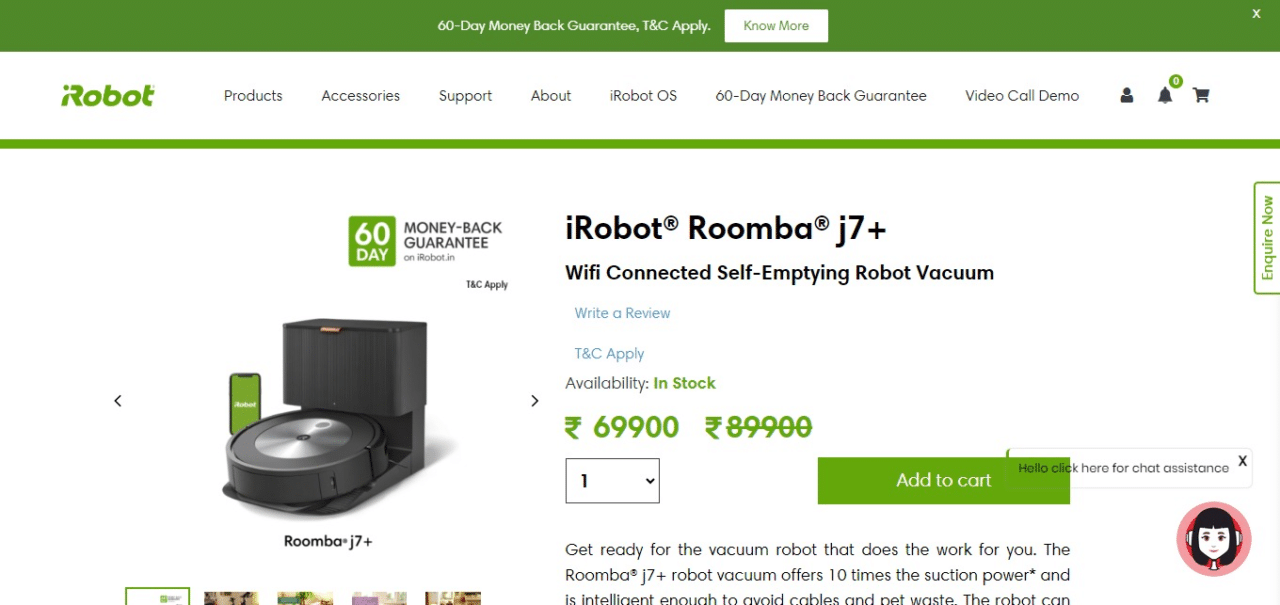 Roomba j7+