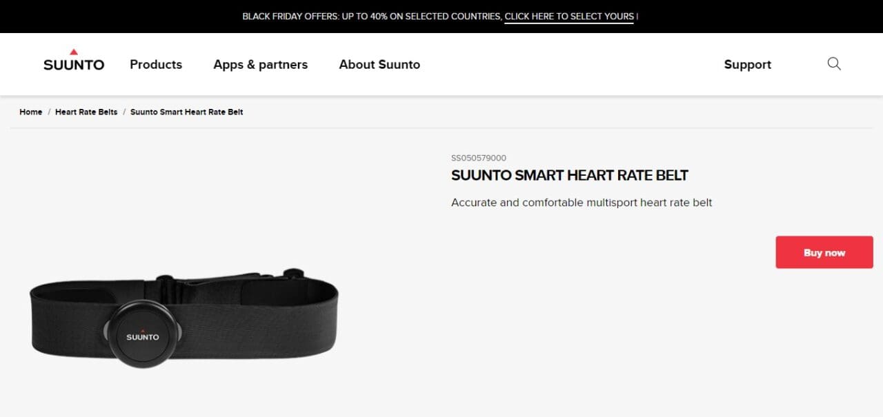 Suunto Smart Heart Rate Belt