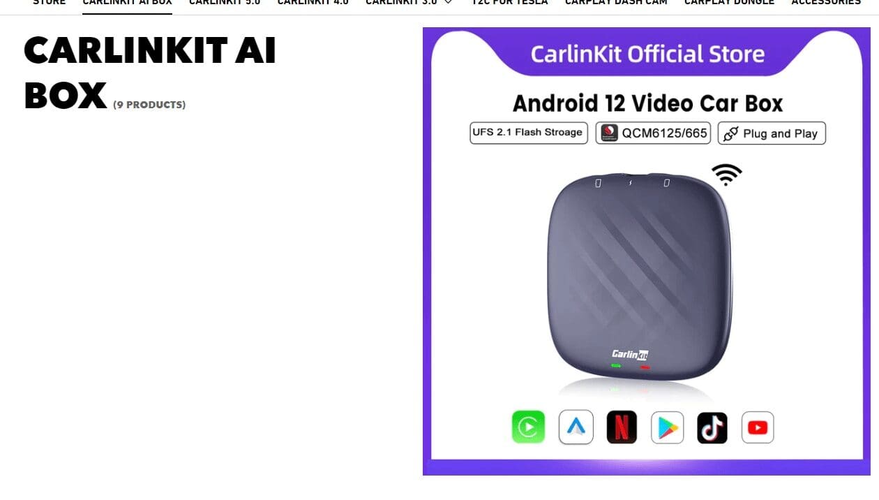 Carlinkit Ai Box CarPlay Max