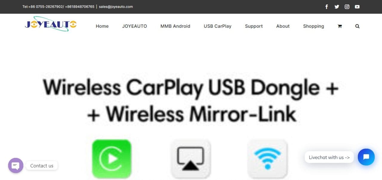 Joyeauto Wireless CarPlay Adapter