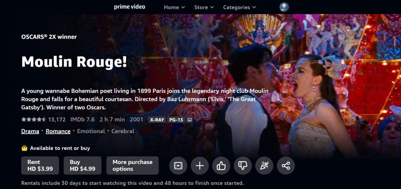 Moulin Rouge! (2001) (Top Movie Soundtracks)