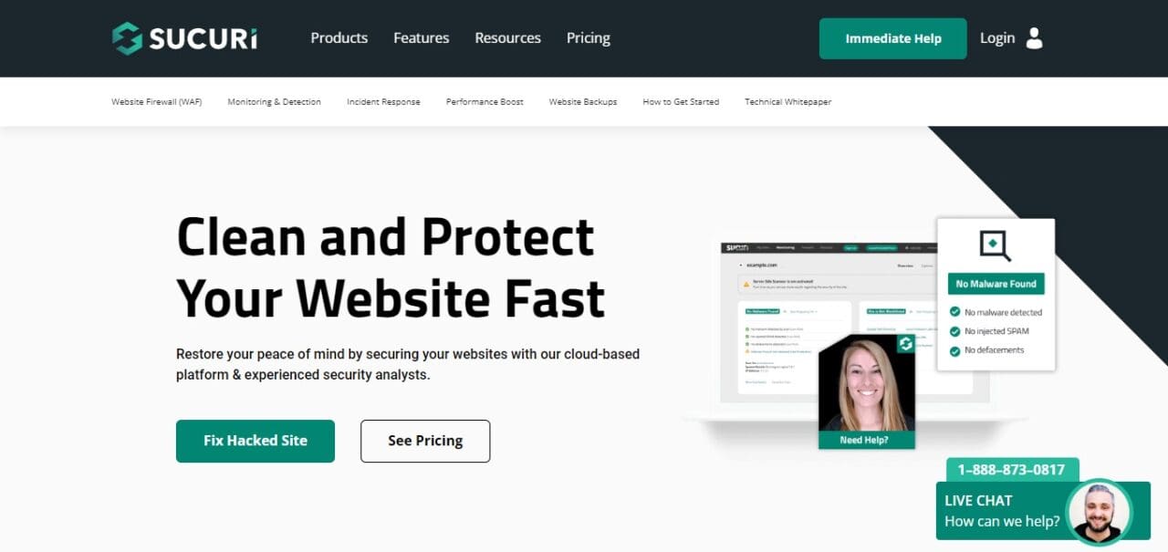 Sucuri (Best WordPress Firewall Solutions)