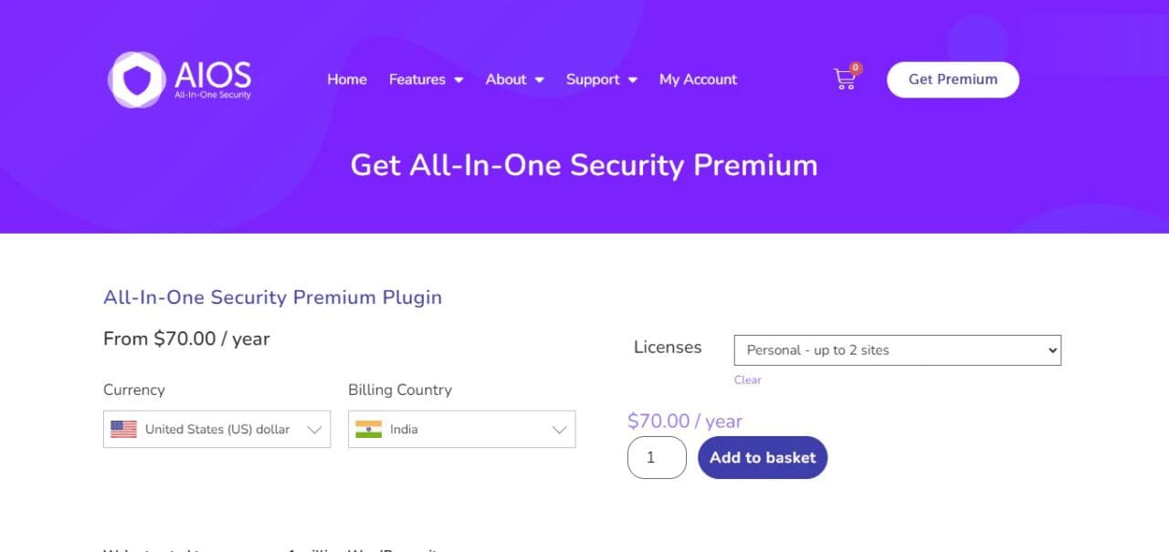 All-In-One Security (AIOS) (Best WordPress Firewall Solutions)