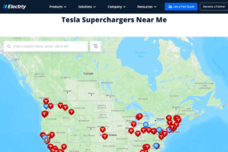 Electrly's Tesla Charging Map