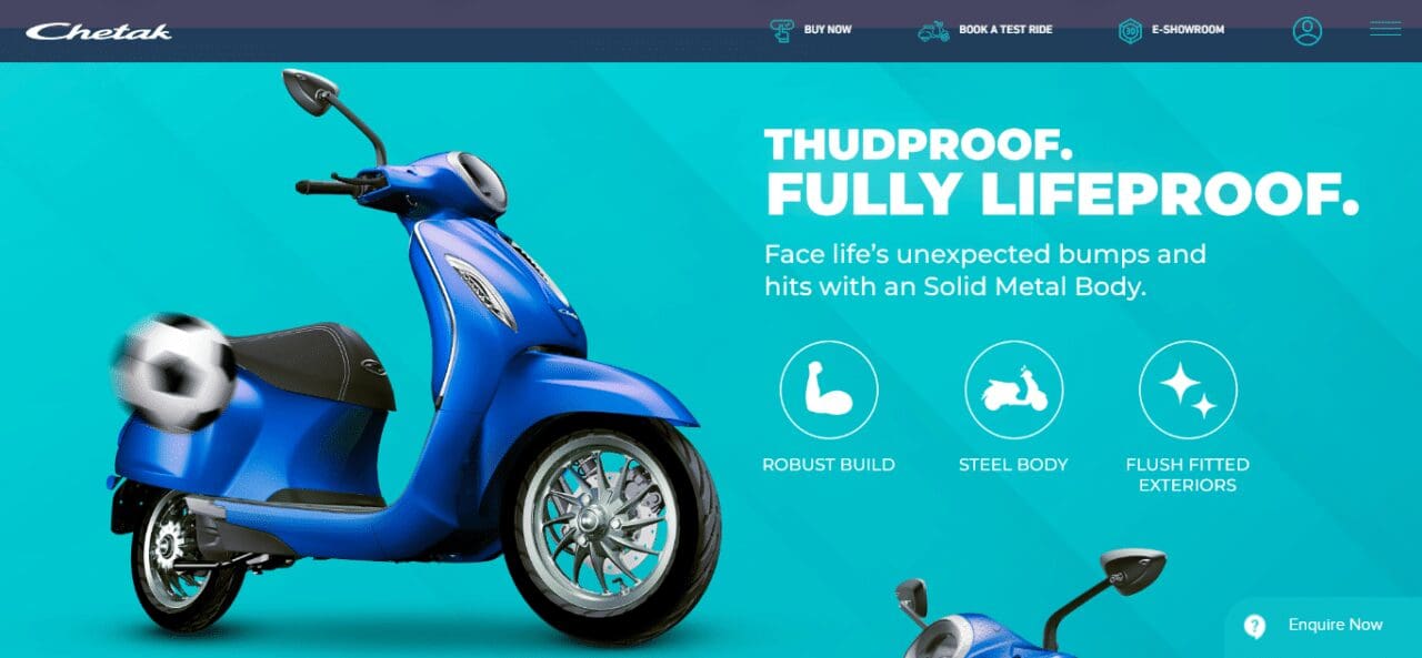 2. Bajaj Chetak Electric