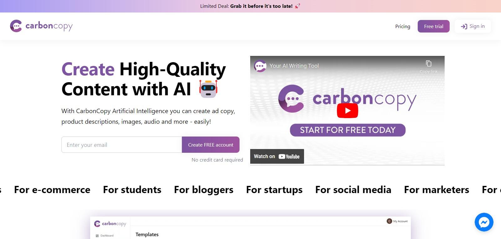 CarbonCopy Ai Review : How To Use & Free Guide