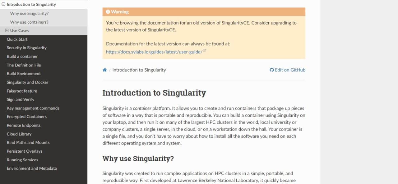 8. Singularity (Best Containerization Software)