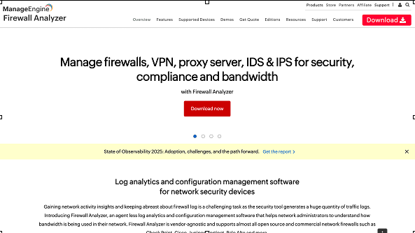ManageEngine Firewall Analyzer