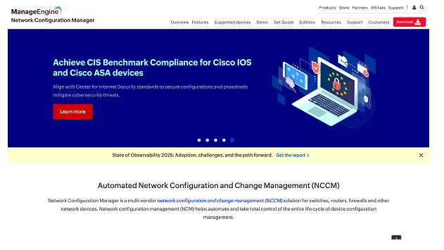 ManageEngine Network Configuration Manager