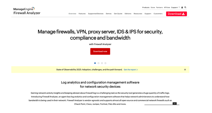 ManageEngine Firewall Analyzer