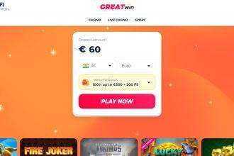 Greatwin Casino Review: Welcome Bonus Up to €500 + 200 Free Spins