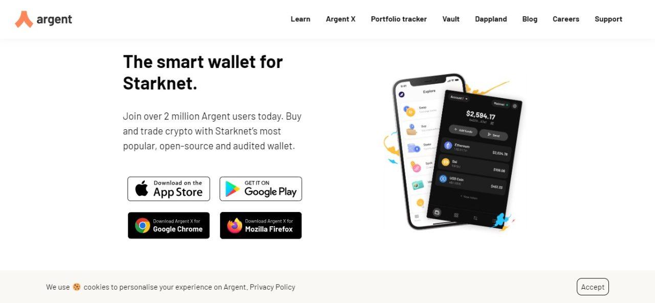 10. Argent (Best Lido Staked ETH Wallets)