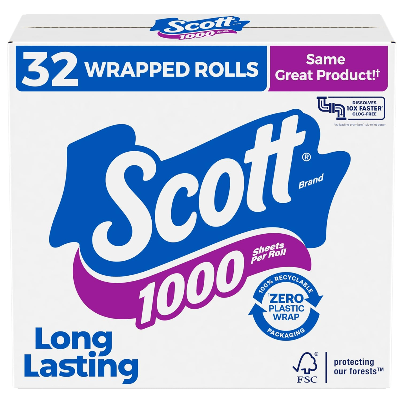 Scott 1000 Sheets Per Roll Toilet Paper