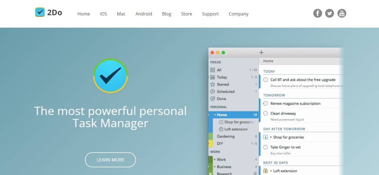20. 2Do (Best To-Do List Apps To Stay On Track In 2024)