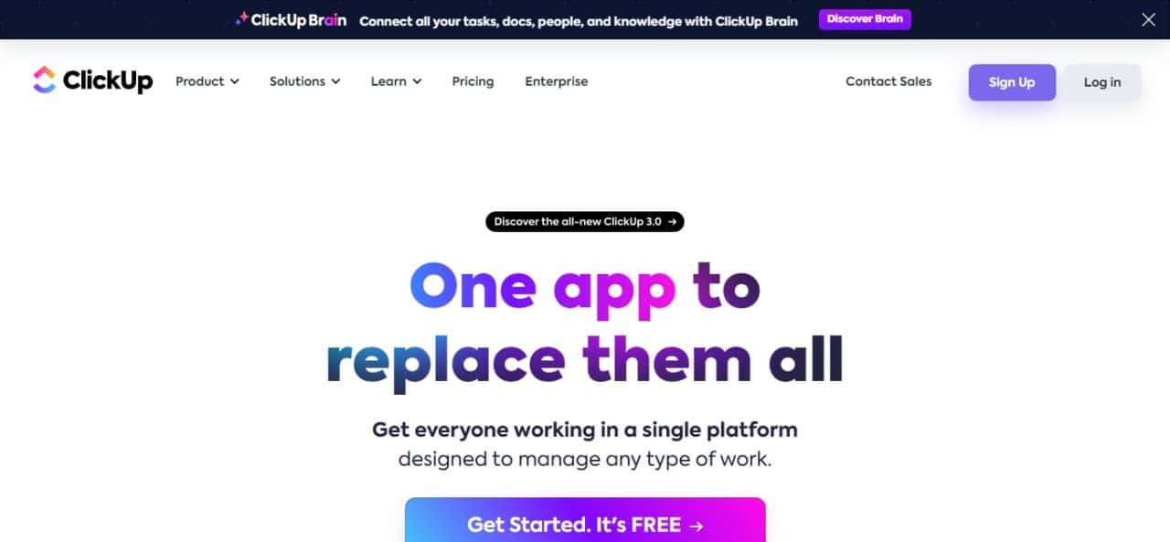 5. ClickUp (Best Project Planning Tools To Try In 2024)