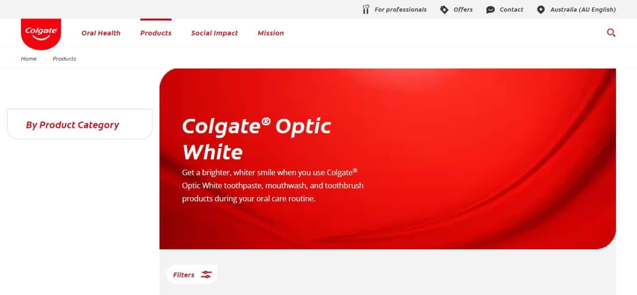 3. Colgate Optic White Toothpaste