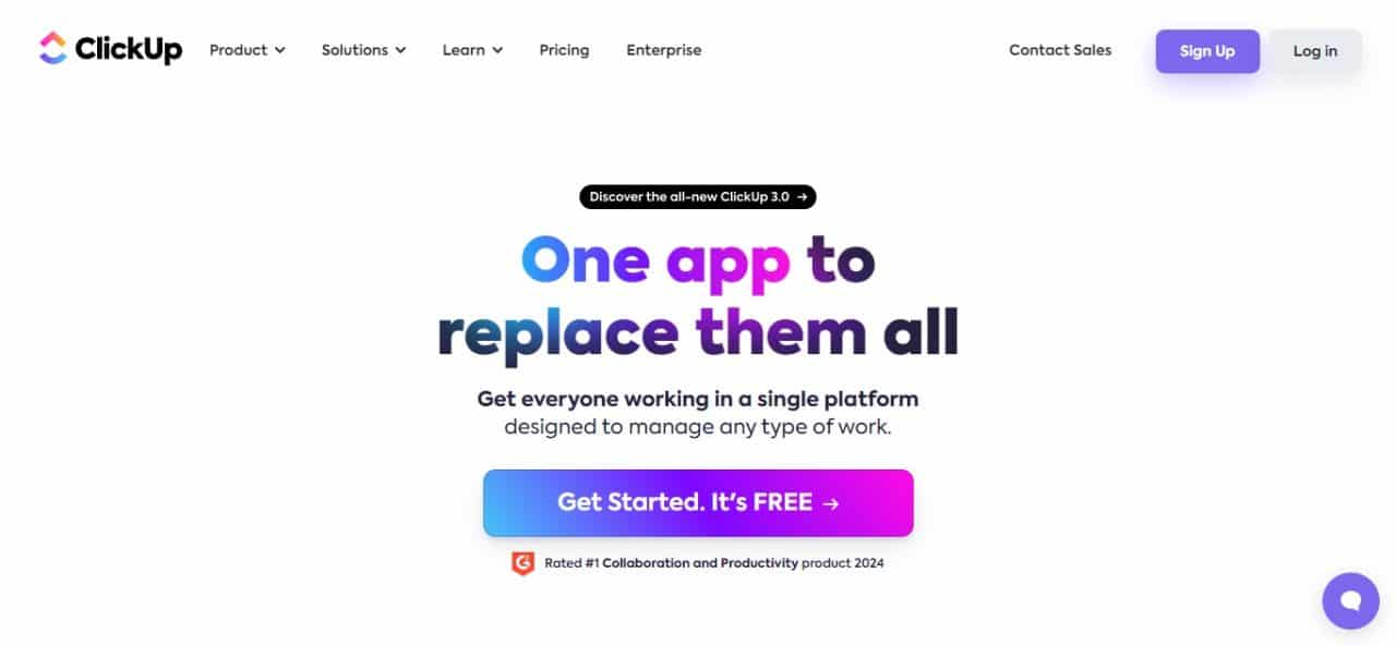 5. ClickUp (Best Agile Project Management Software)