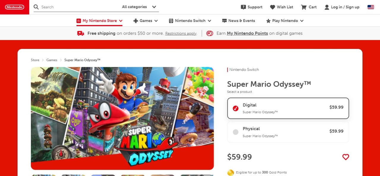 8. Super Mario Odyssey (Nintendo Switch)