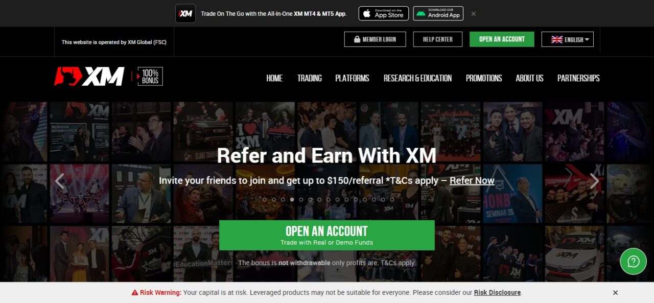1. XM Group (Best Forex Brokers In Sri Lanka)