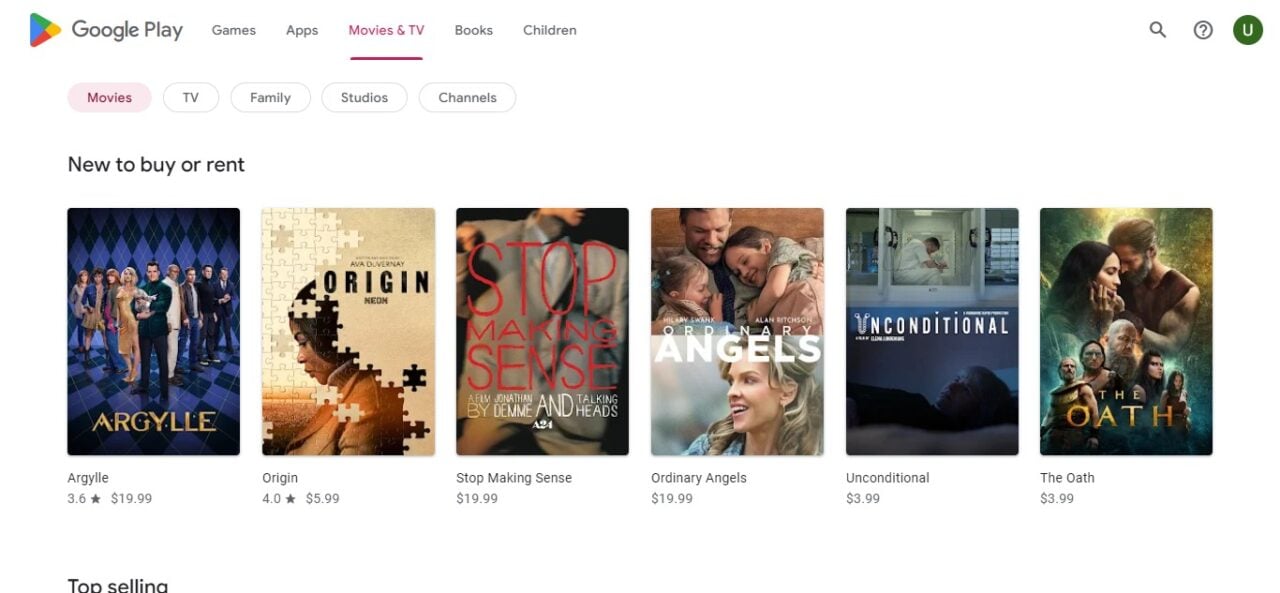 10. Google Play (Best MLB Streaming Services)