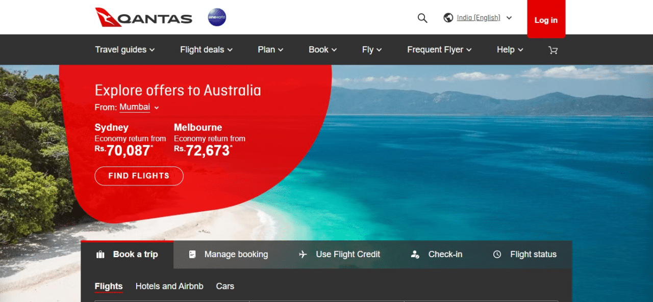 Qantas Airways (Best Travel Apps Australia)