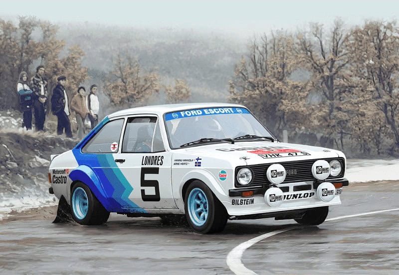  Italeri 1/24 Ford Escort RS1800 MKII (Top Model Car Kits)