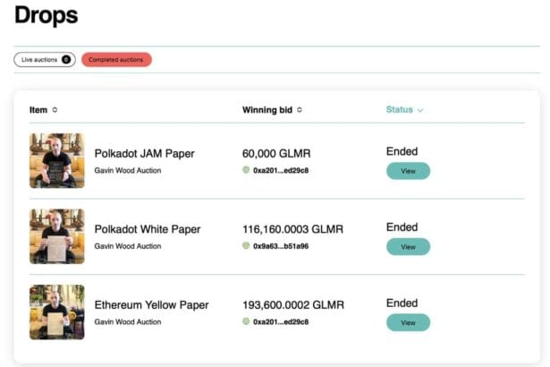 GBM Auctions Hosts First Charity Bid-to-Earn Auction for Polkadot Ecosystem