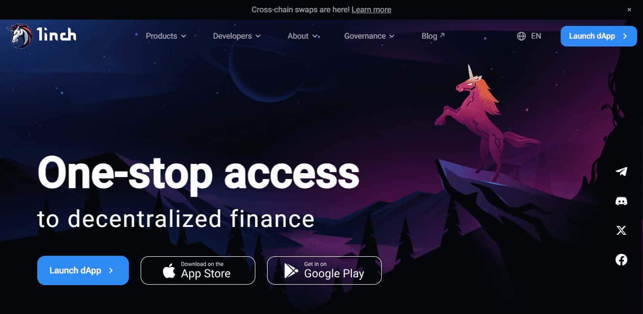 1inch Network Best Crypto P2P Exchange In USA