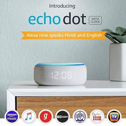 Echo Dot (3rd Gen) with Clock Best Gadgets Under 5000