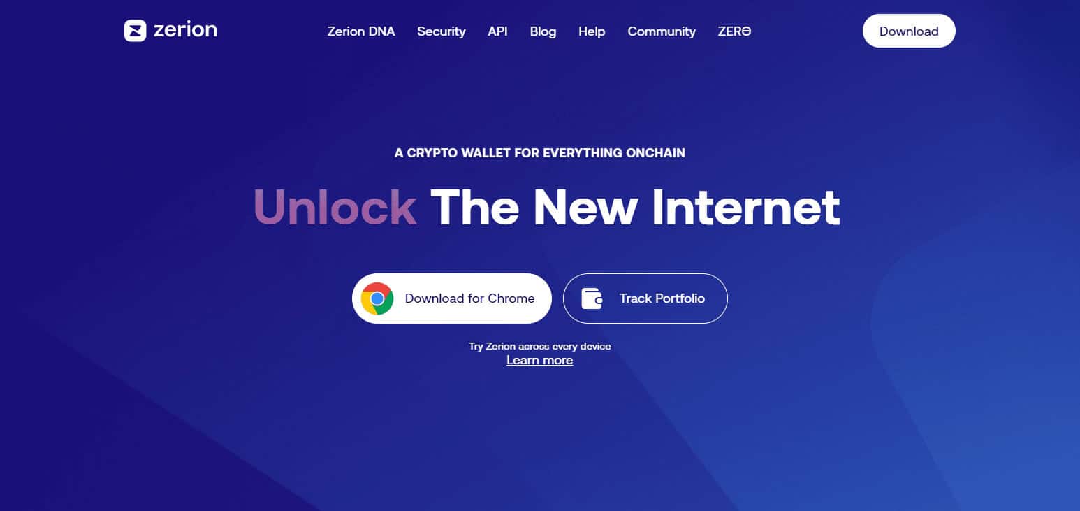 Zerion best crypto tracker apps