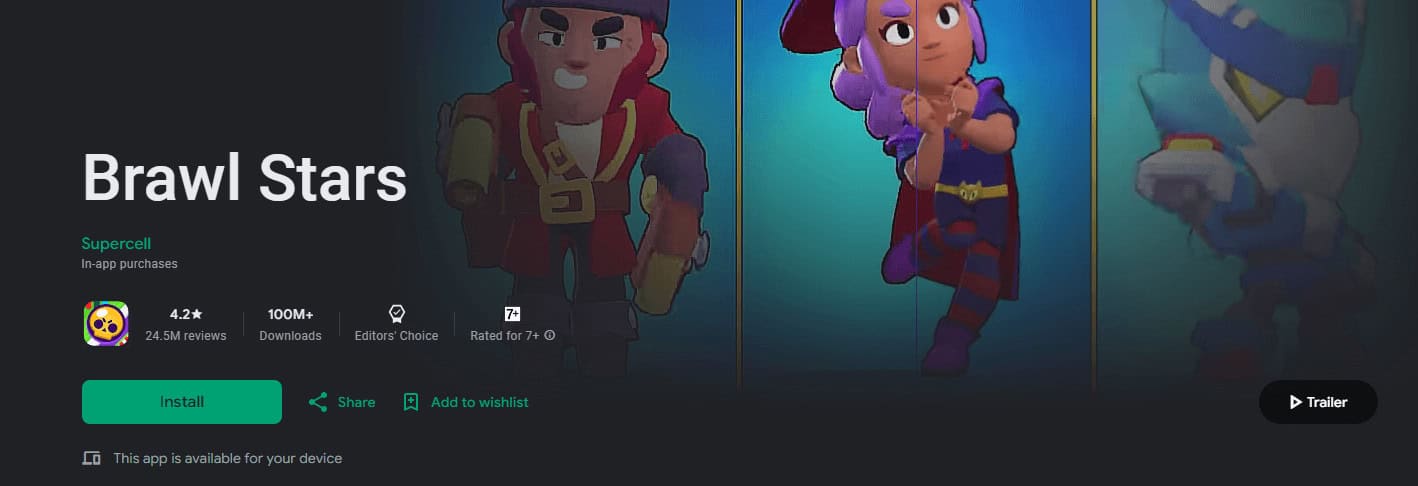 Brawl Stars Best Google Play Games