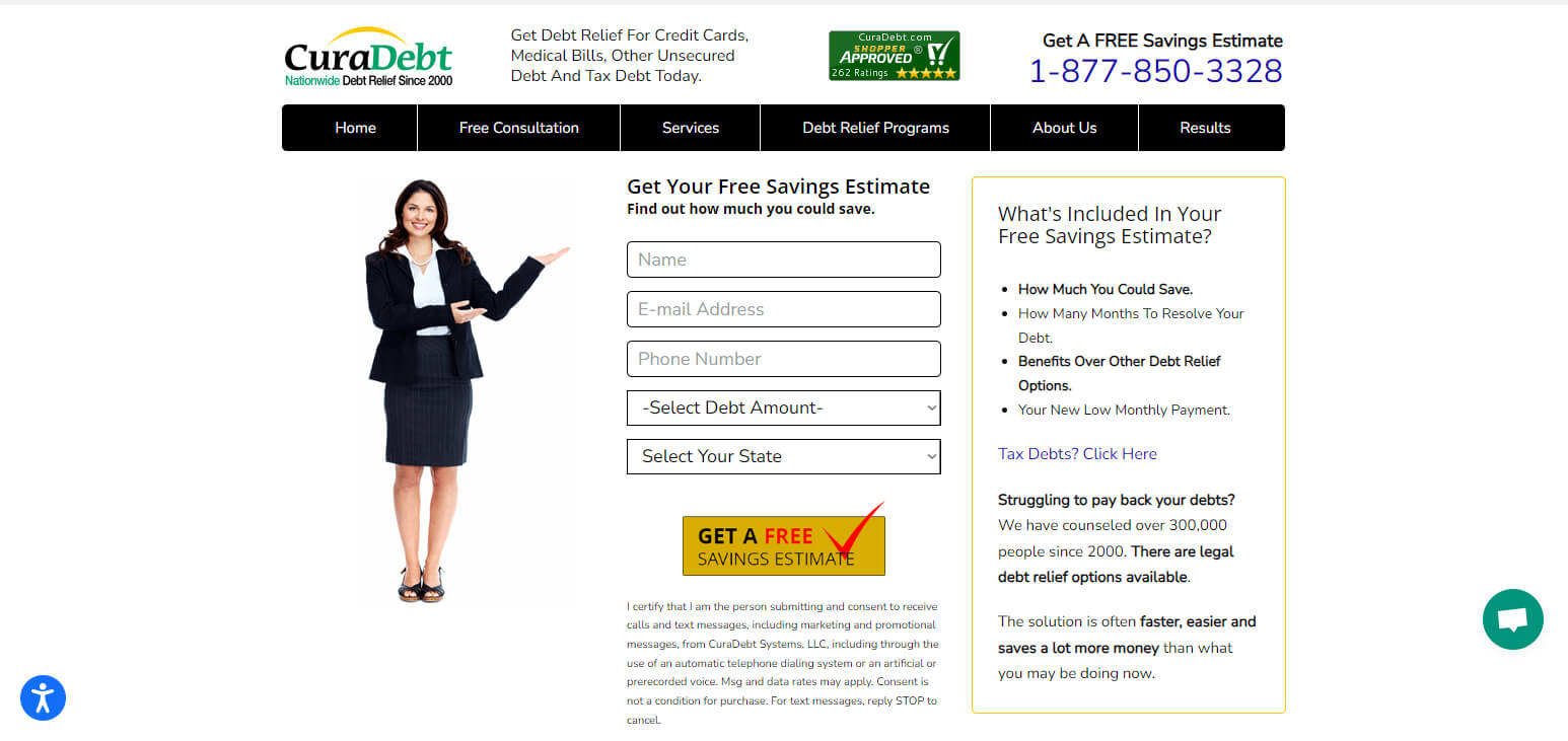 CuraDebt Best Tax Debt Relief Services