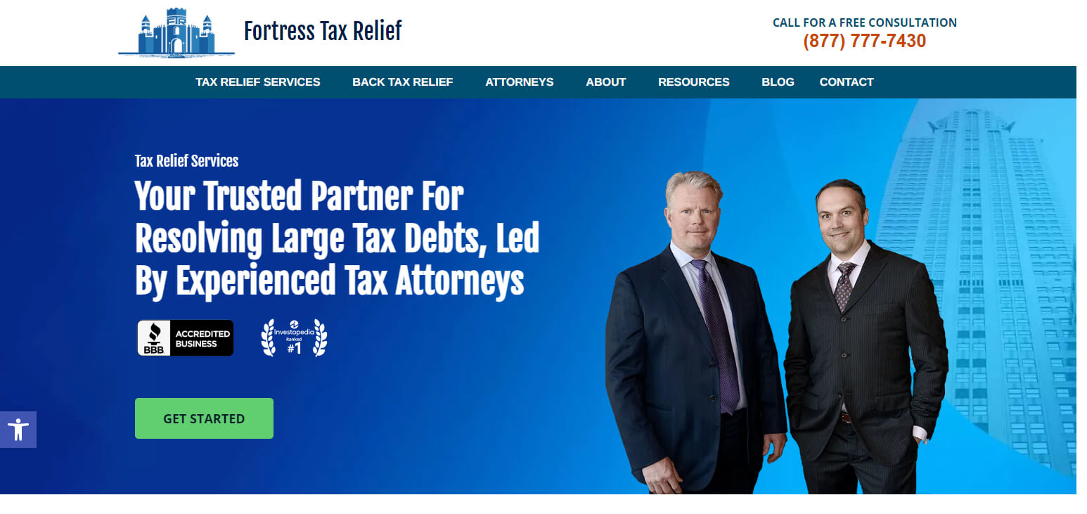 Fortress Tax Relief Best Tax Debt Relief Services