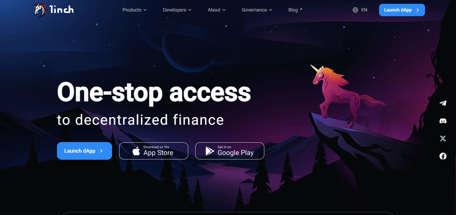 1inch Best Decentralized Exchanges In 2025