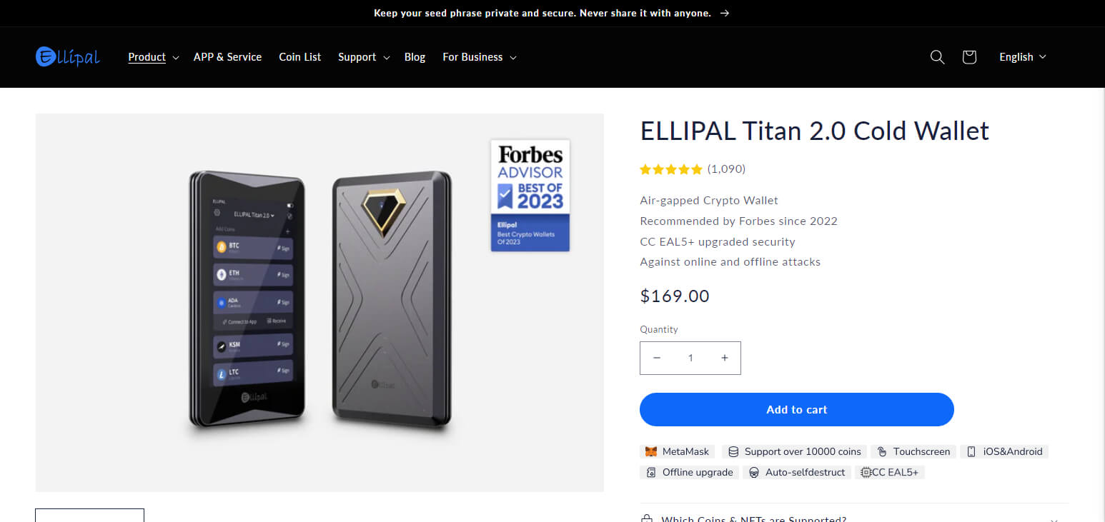Ellipal Top Solana Wallets For NFTs