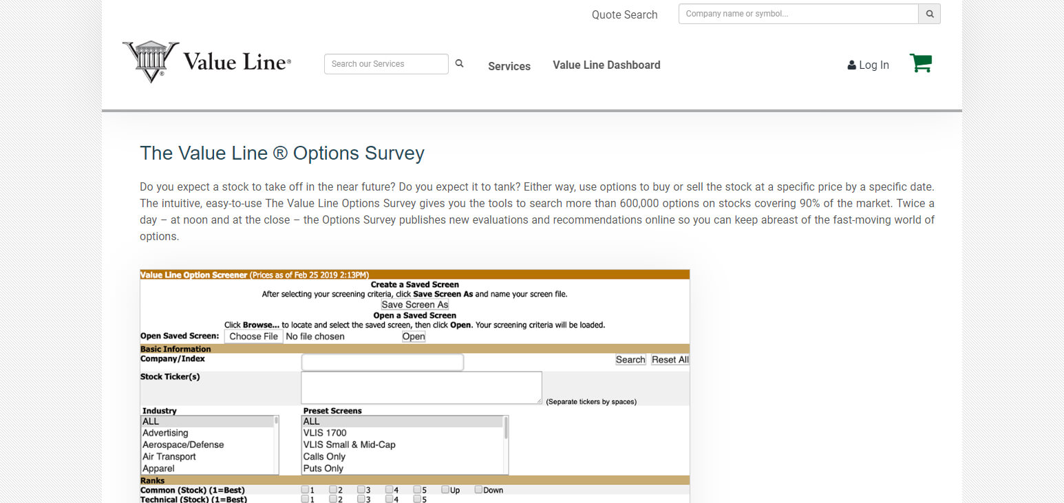 9 Top Stockopedia Competitors: For Stock Market Analysis And Research 33 Valueline Options Survey