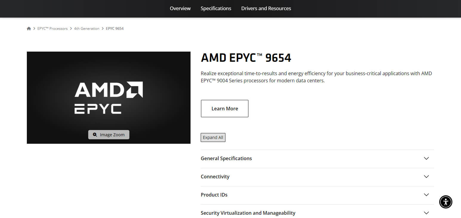 AMD EPYC 9654