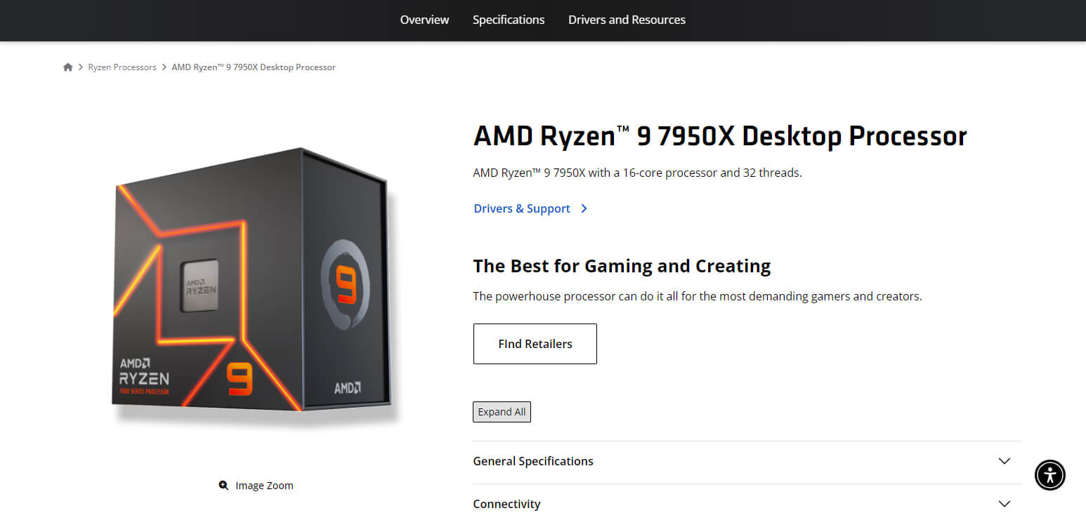 AMD Ryzen 9 7950X
