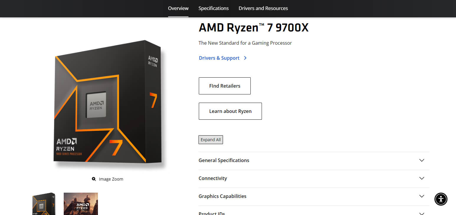 AMD Ryzen 7 9700X