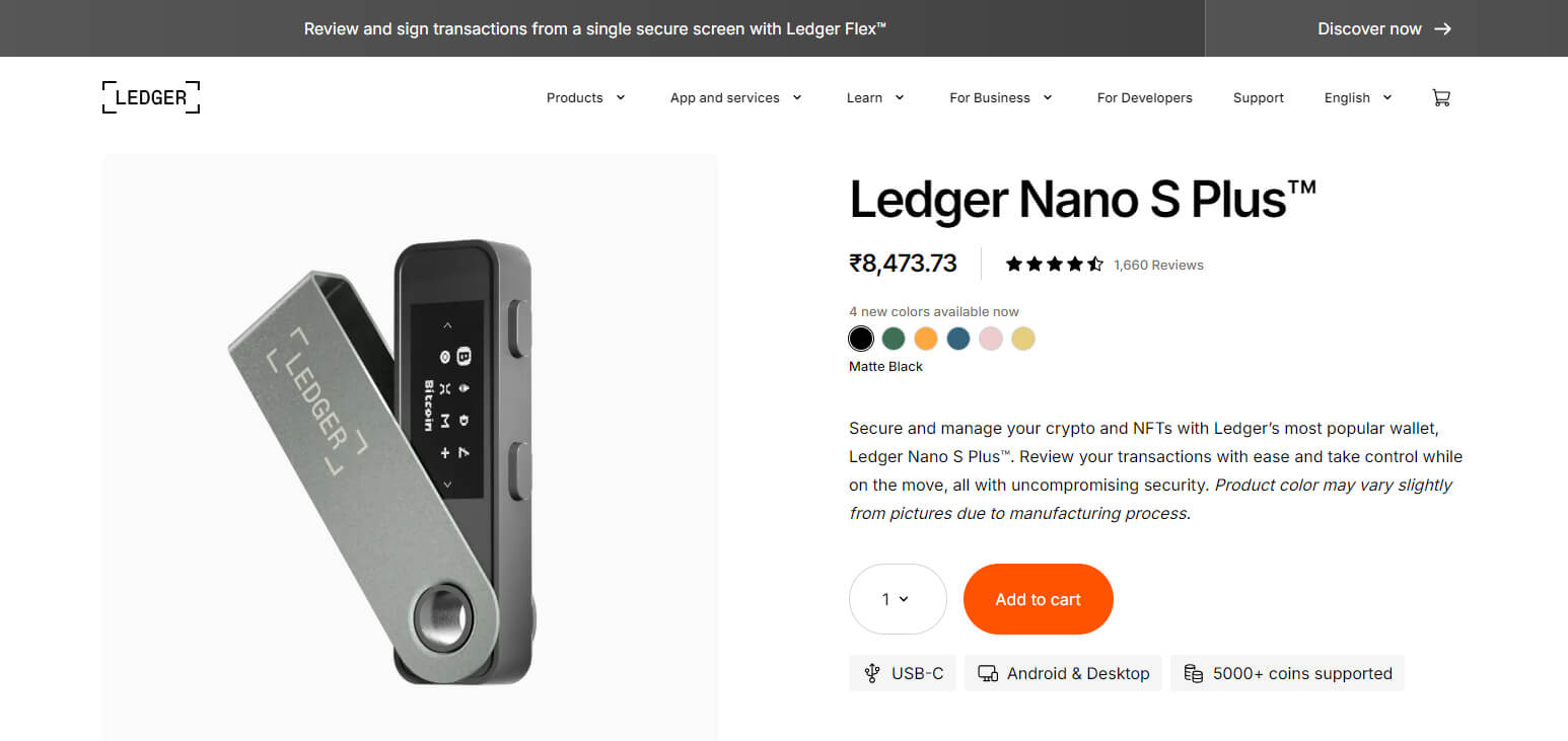 Ledger Nano S Plus Wallet