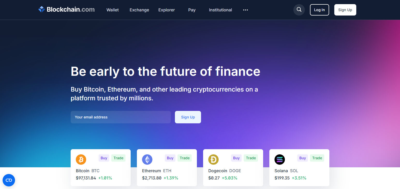 Blockchain.com Best Crypto Exchanges In Europe