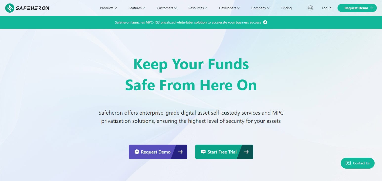 Safeheron Best MPC Wallets For 2025