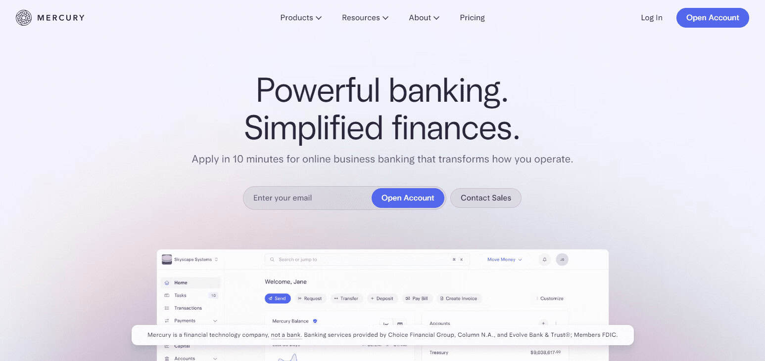 Mercury Bank Best Crypto-Friendly Banks In The USA 2025