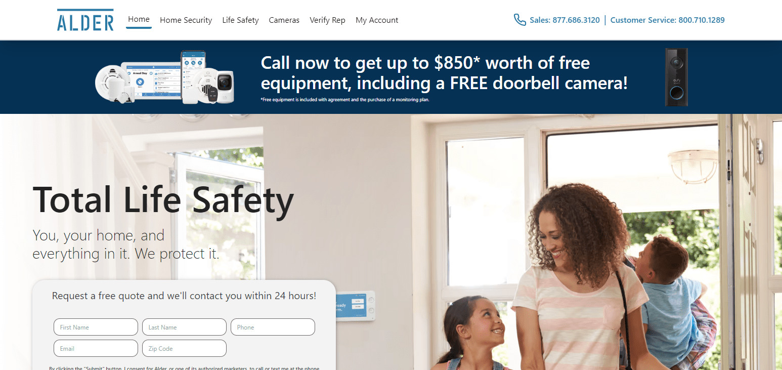 Alder Security Best Google Home Security Systems