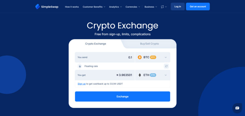 Simpleswap Crypto Exchange Review 2025: Features, Fees, and Security Overview