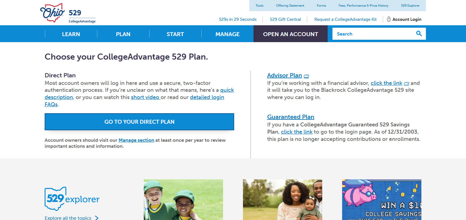 Ohio’s College Advantage 529 Savings Plan