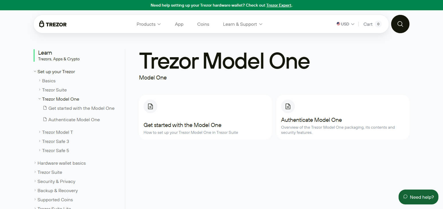 Trezor Model One