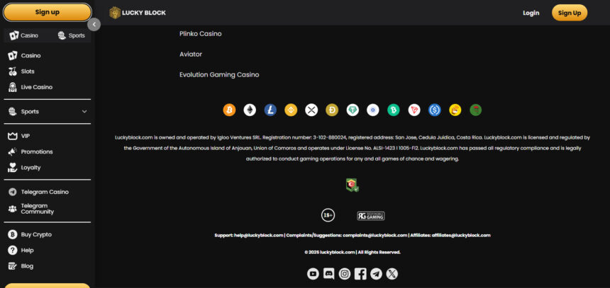 9 Best Crypto Casinos Like Lucky Block: Top Alternatives for 2025