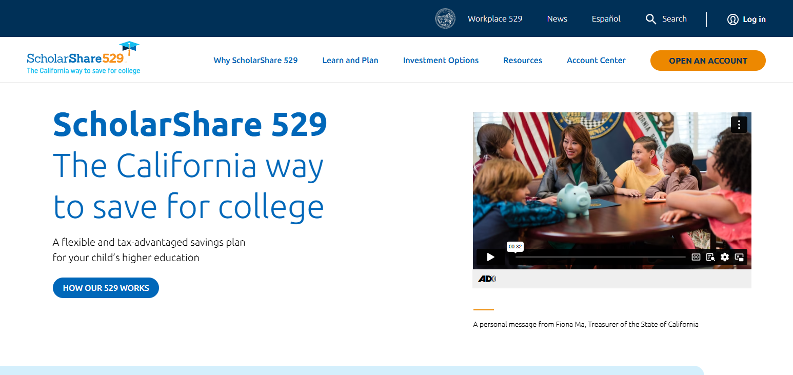 California’s ScholarShare 529 Plan